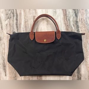 Longchamp Le Pliage Black Tote